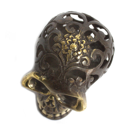 Calavera vintage de latón - Med