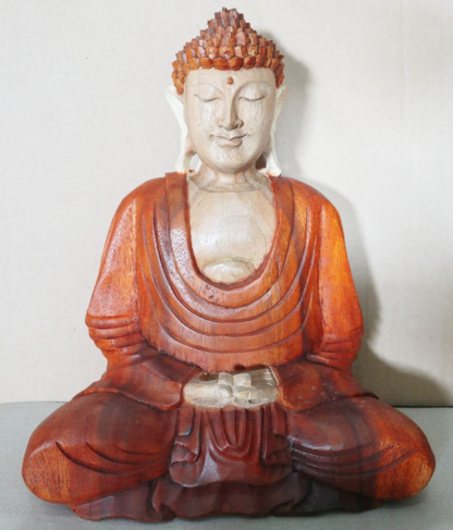Handgeschnitzte Buddha-Statue – 30 cm, zweifellos