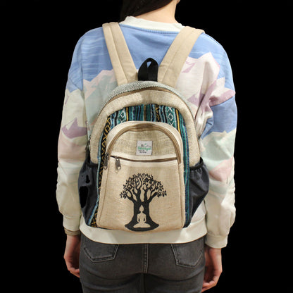 Kleiner Hanfrucksack - Bohdi Tree Design