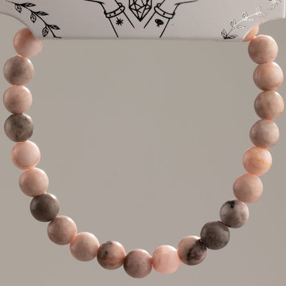 Pulsera de Poder Pequeña (17 cm x 6 mm) - jaspe rosa