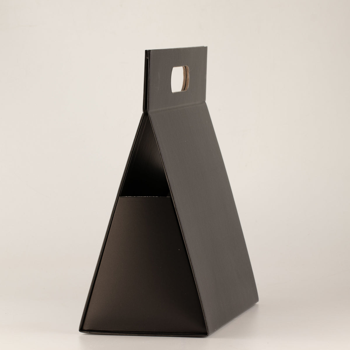 Caja de regalo plana - Caja de mano grande (28x12.5x26cm) - Negro