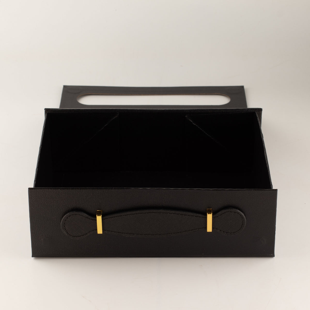 Caja de regalo plegable - cesta mediana  (24x18.2x8cm) - Negro