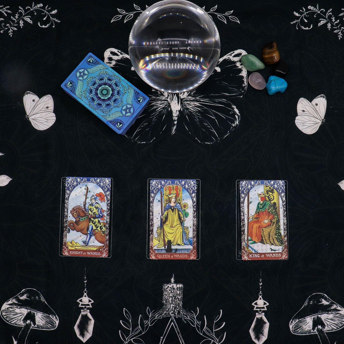 Tarot-Lesetischdecke – Alte Hexe