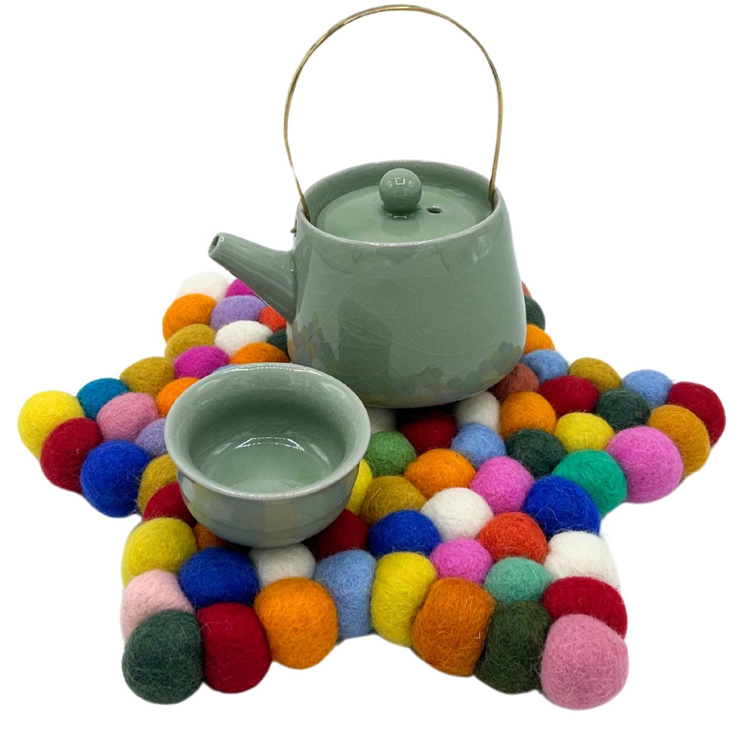 Filzstern-Tischset – 38 x 18 cm, mehrfarbig