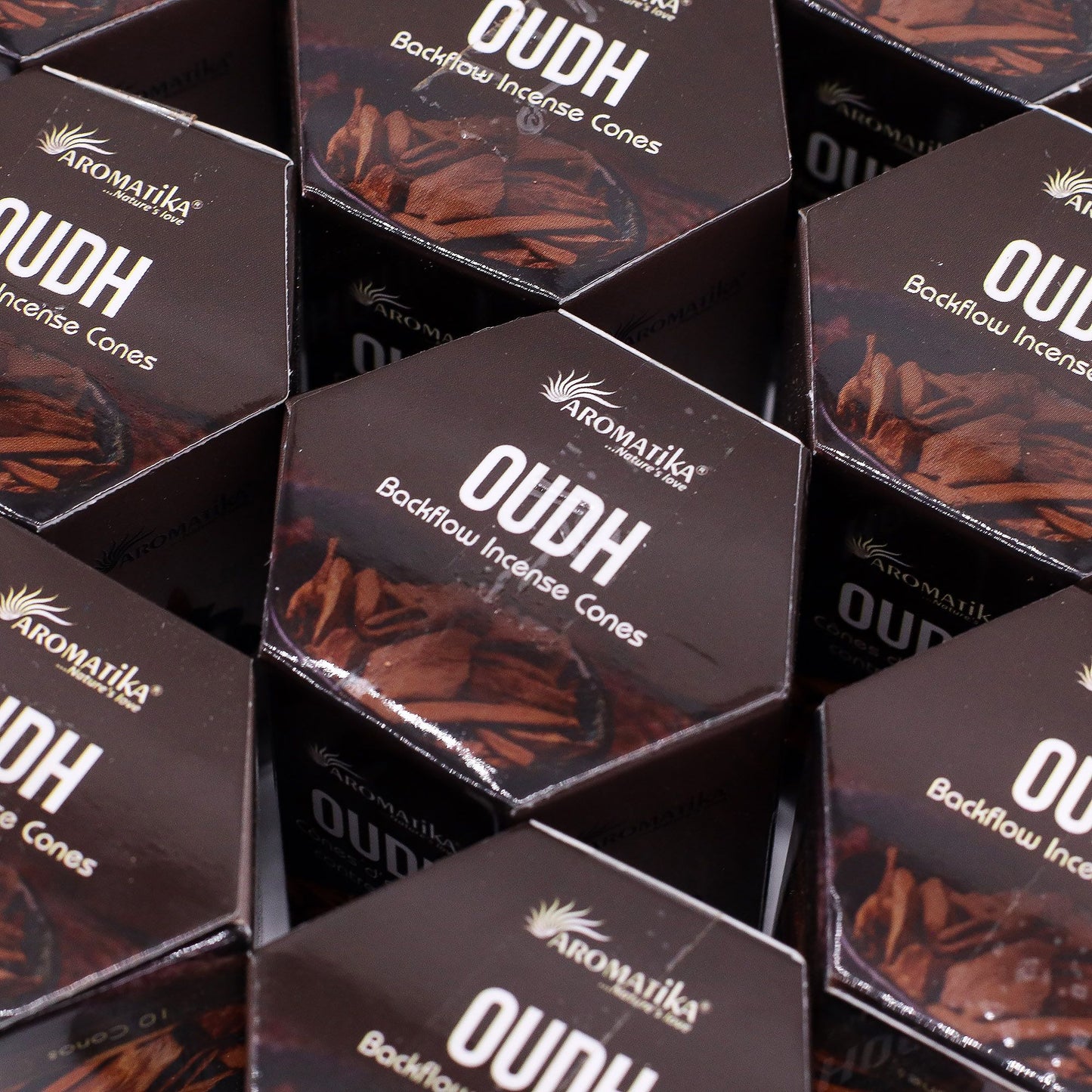 Paquete de 10 Incienso Masala Backflow - Oudh