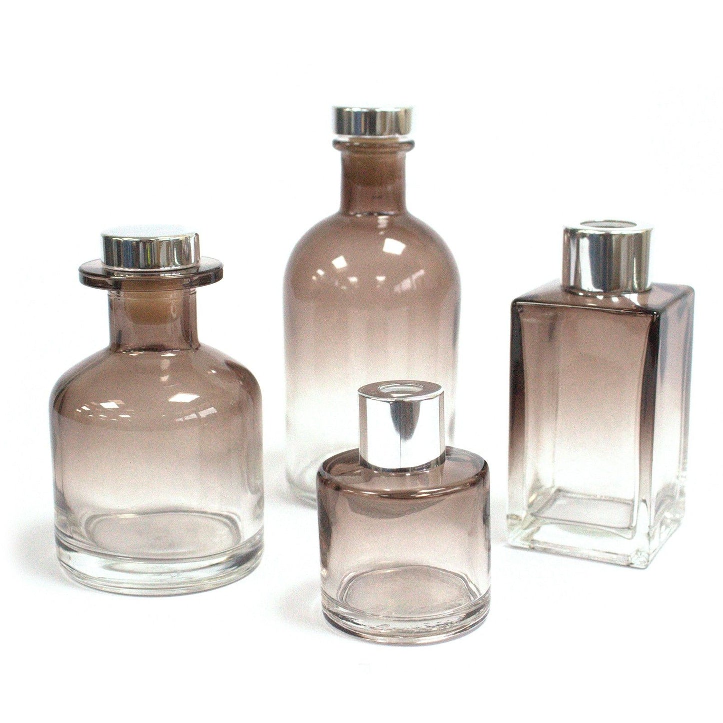 250 ml Botella difusora redonda de caña antigua - Carbón