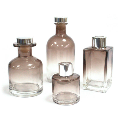 250 ml Botella difusora redonda de caña antigua - Carbón