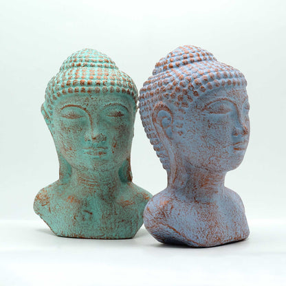 Cabeza de Buda Tranquilidad - Cobre verde
