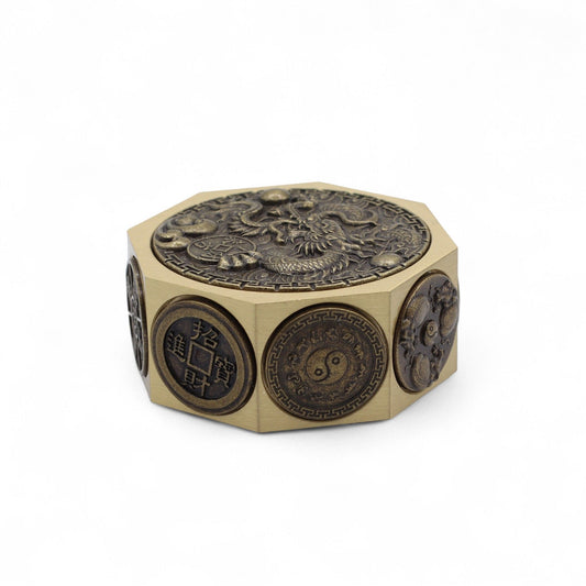 Fortuna del Feng Shui - Gato de la suerte y dragón - Protección y prosperidad