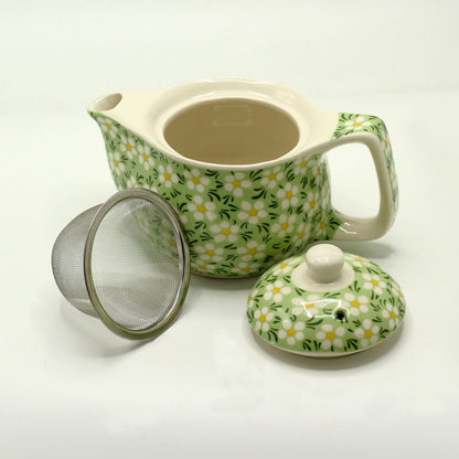 Tetera pequeña - Margarita verde