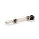 Axis of Grace Wand - Amethyst & Rose Quartz Spheres, Quartz Stem - 12cm