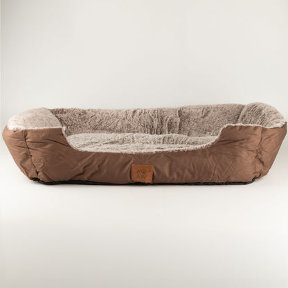 PAW Bed – Oso de peluche marrón pequeño – 60 × 45 × 17 cm