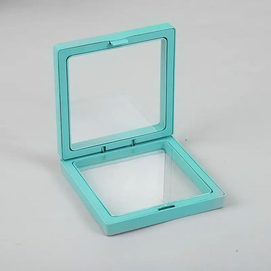 Kleiner 3D-Schweberahmen 7x7cm - Hellblau