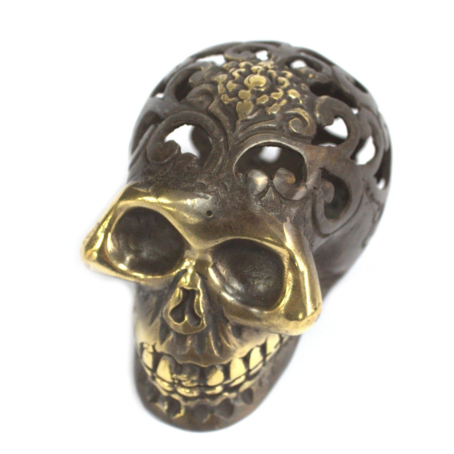 Calavera vintage de latón - Med