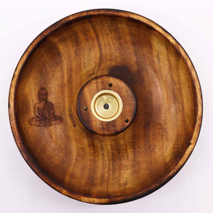 Disco porta incienso para conos y varillas - Buda