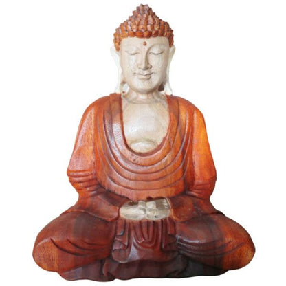 Handgeschnitzte Buddha-Statue – 30 cm, zweifellos