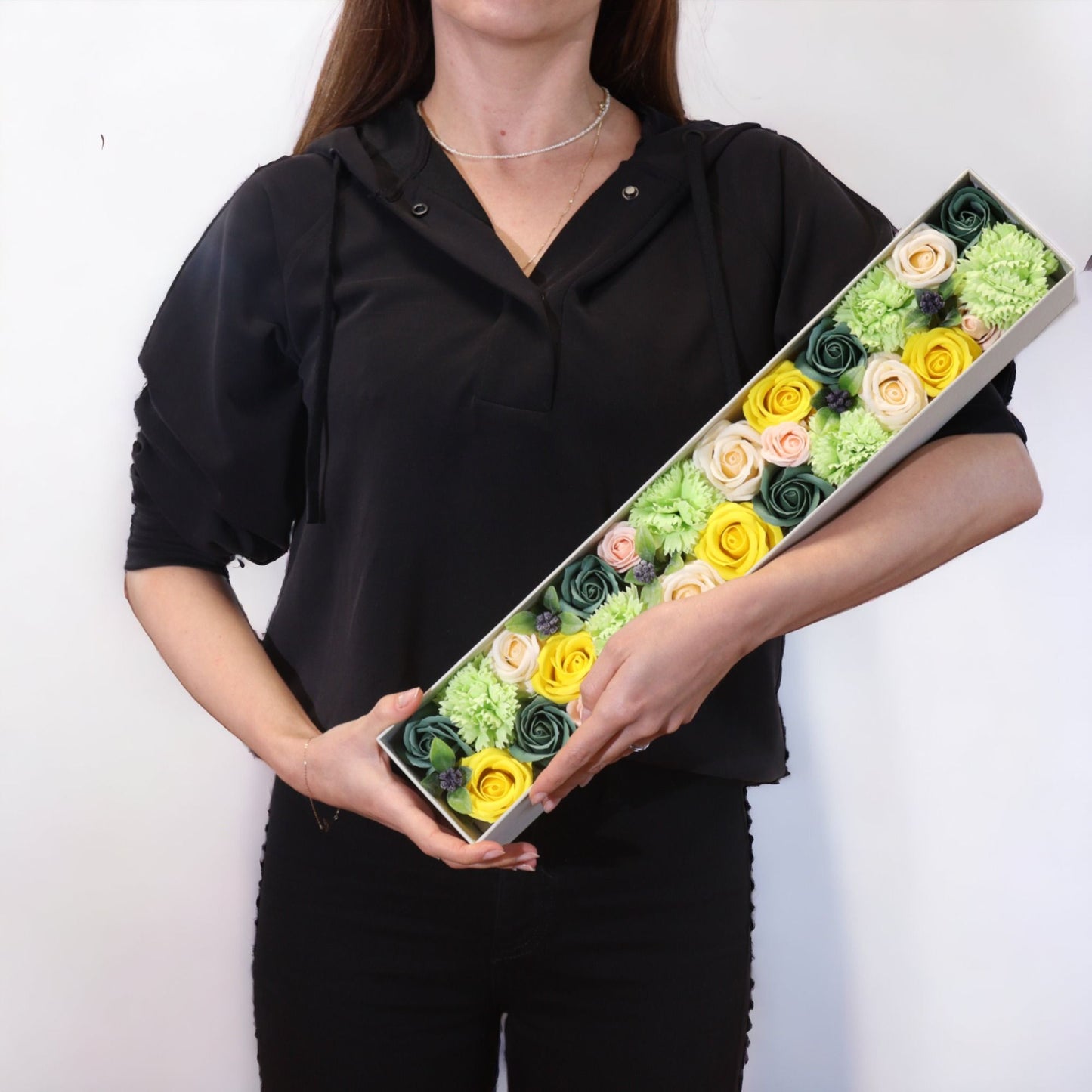 Caja Extra Larga - Bendiciones de Boda - Blanco y Marfil