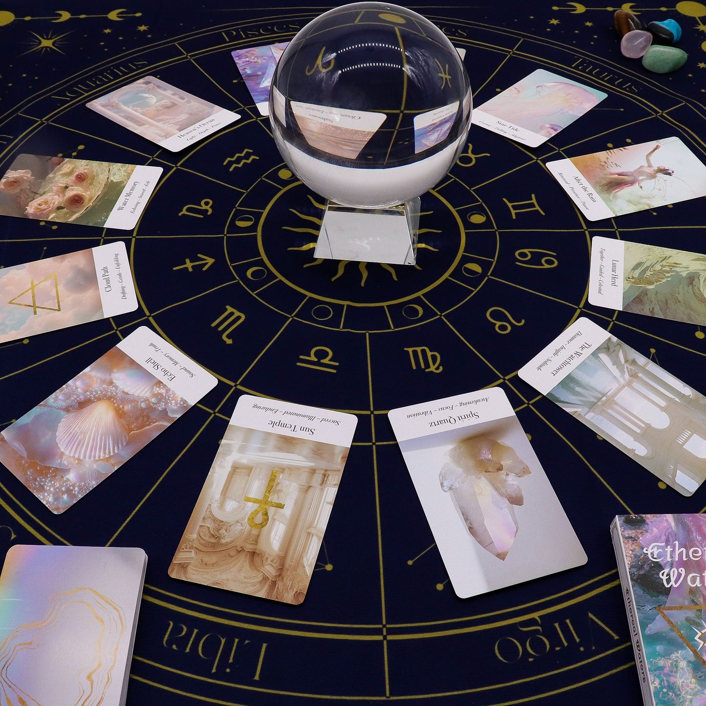 Tissu de lecture de tarot - Zodiaque