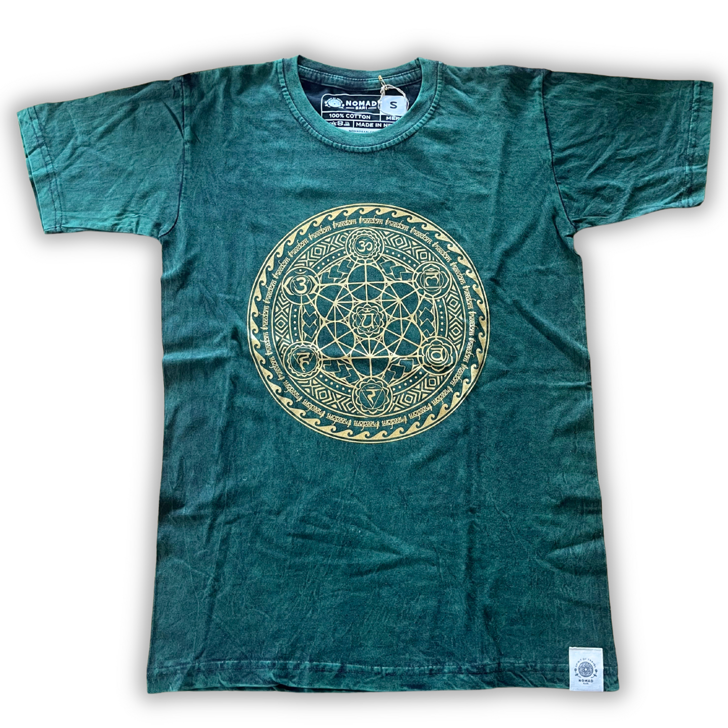 Nomad Sari Oversize-T-Shirt – Chakra – Grün