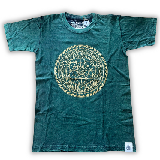 Nomad Sari Oversize-T-Shirt – Chakra – Grün