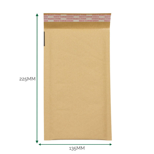 Sobre kraft acolchado con burbuja (135x225+40mm)