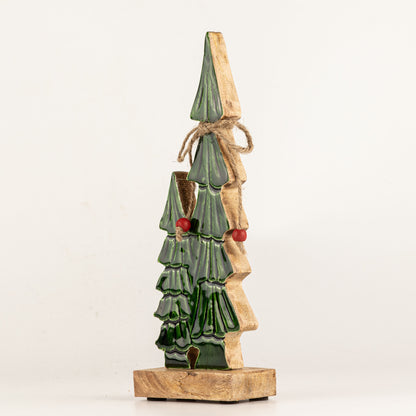 Perdido en el bosque - Pequeño - Dos árboles esmaltados - (25x8x2,5 cm)