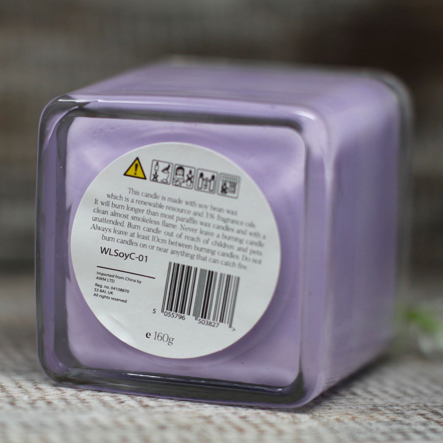 Velas de Soya sin Etiqueta- Fig & Cassis