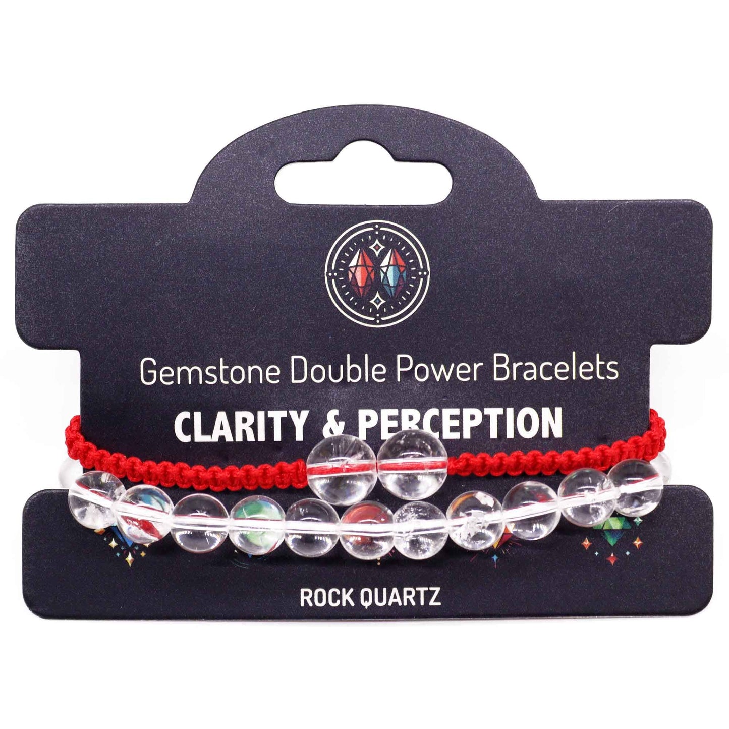 Bracelets en pierres précieuses à double pouvoir - Quartz roche