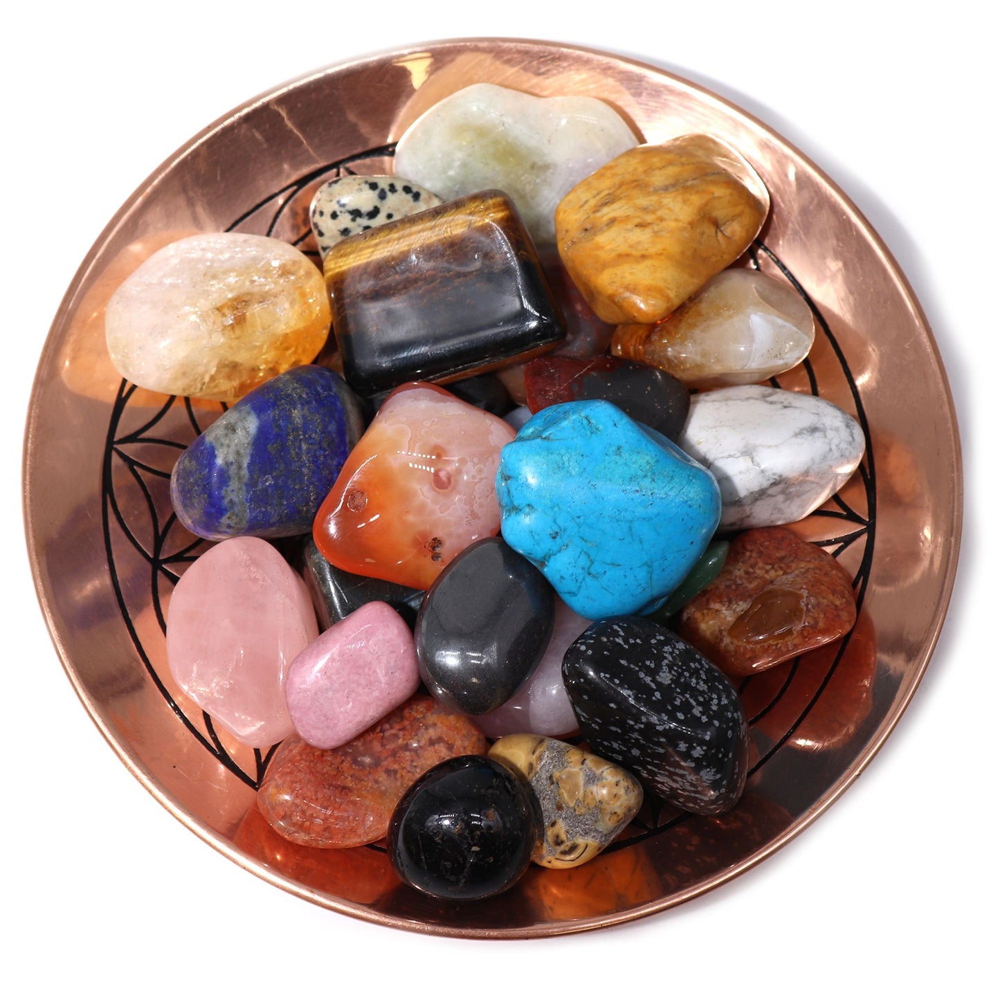 Sorpresa de piedras pulidas mixtas - 0,5 kg (aprox. 25 piedras)