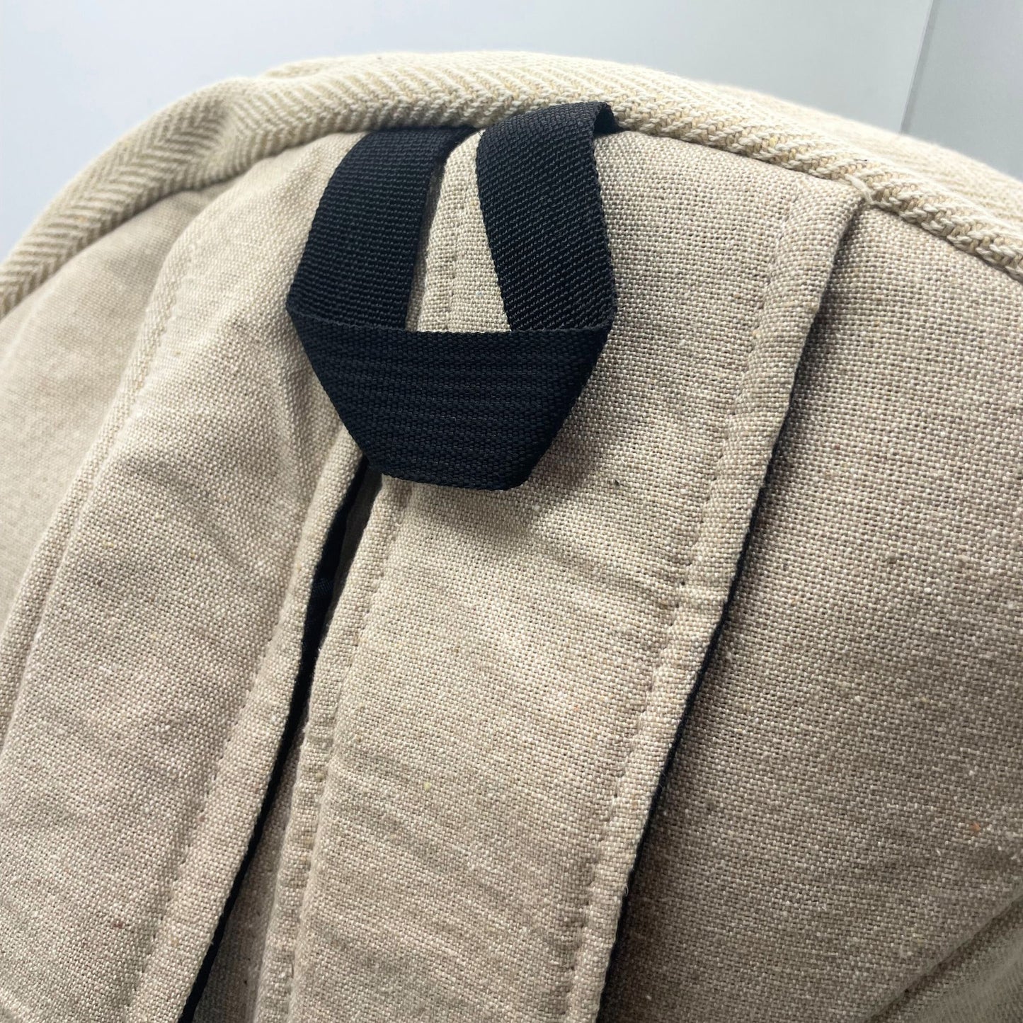 Großer Batik-Hanfrucksack - Mandala