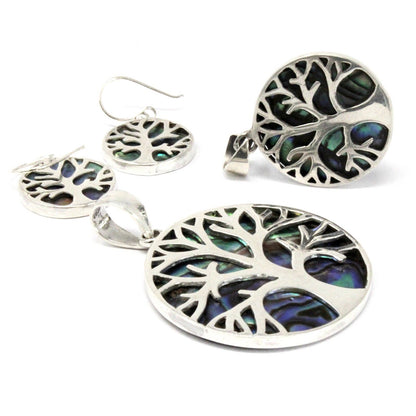 Colgante Plata Árbol de la Vida 30mm Abulón