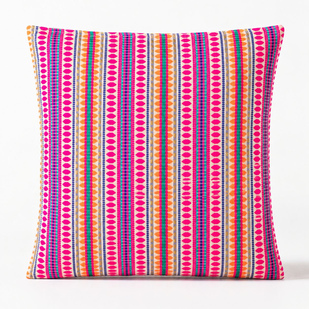 Funda clásica de cojín - rayas neón - 60x60cm - Estilo Jumbo