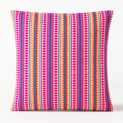 Funda clásica de cojín - rayas neón - 60x60cm - Estilo Jumbo