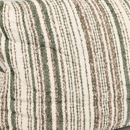 PAW Bed – Sofá pequeño – Rayas marrones – 50 × 50 × 26 cm