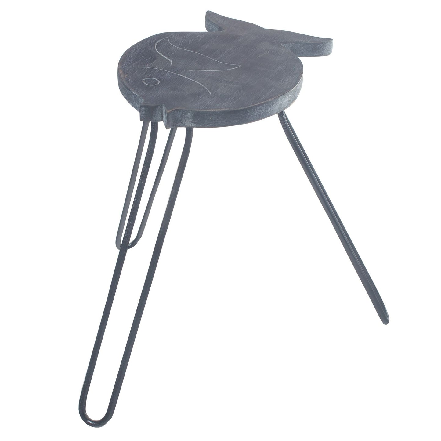 Albasia Holztisch - Grau