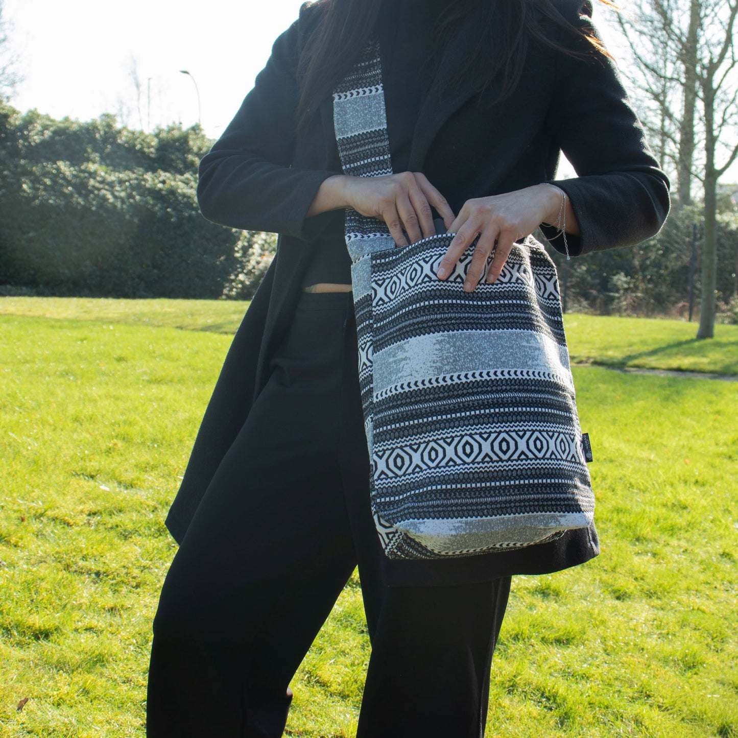 Sacs en jacquard naturel – Urban Caravan – Sac cabas nomade