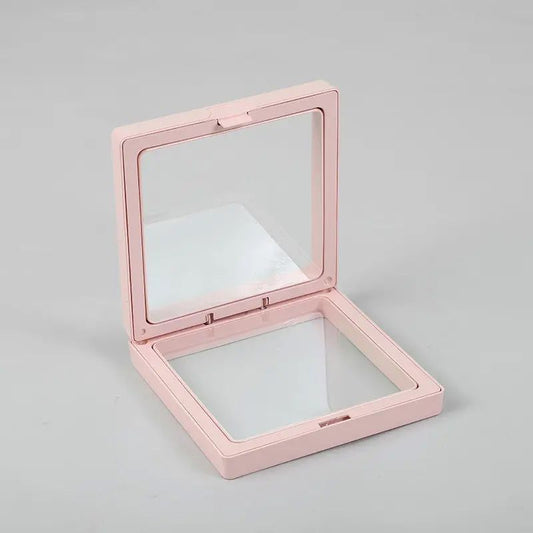 Großer 3D-Schweberahmen 11x11cm - Rosa