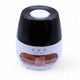 Difusor de aroma con efecto de llama de piedra de sal - USB blanco - Cambio de color y temporizador