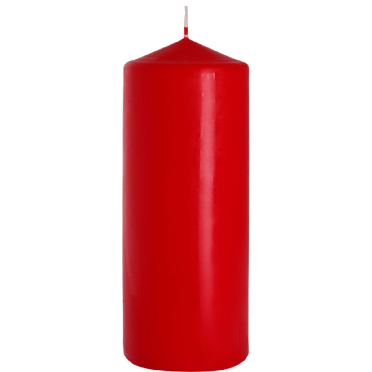 Vela de pilar 80x200mm - Rojo