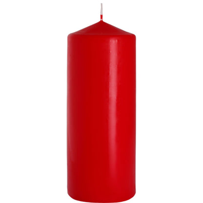 Vela de pilar 80x200mm - Rojo