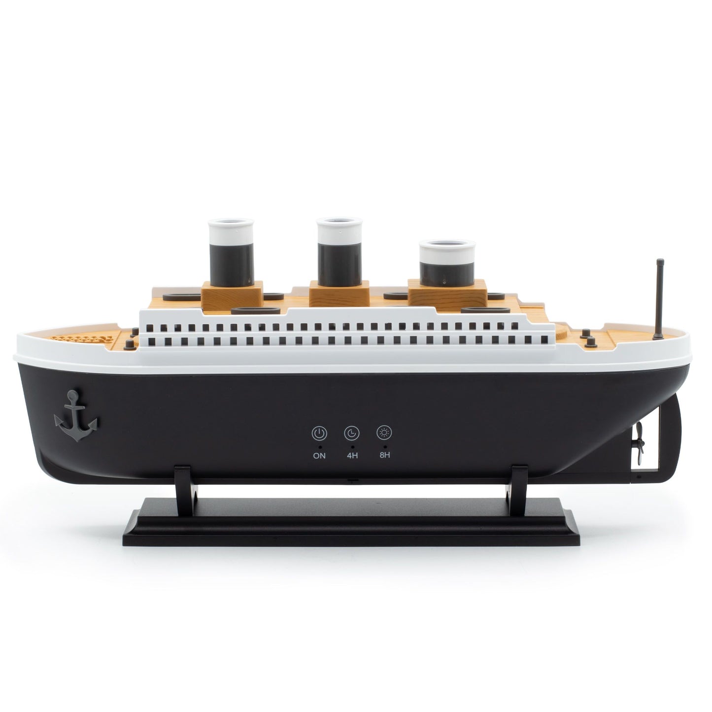 Diffuseur d'arômes en forme de bateau avec LED à changement de couleur