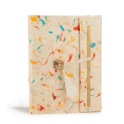 Carnet Lokta moyen - Coton de couleurs mélangées - 45 feuilles