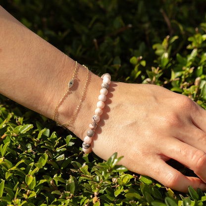 Pulsera de Poder Pequeña (17 cm x 6 mm) - jaspe rosa