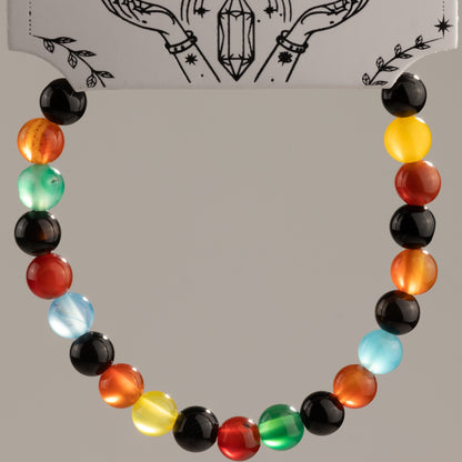 Pulsera de Poder Pequeña (17 cm x 6 mm) - Jade arcoíris