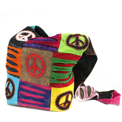 Bolso Étnico Hippie Verde Azulado Om
