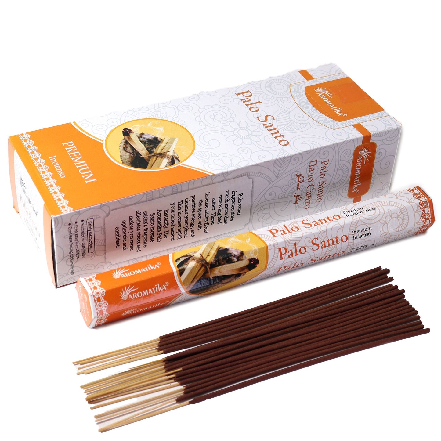 Aromatika Sechseckiges Räucherstäbchen ohne Kohle - Palo Santo