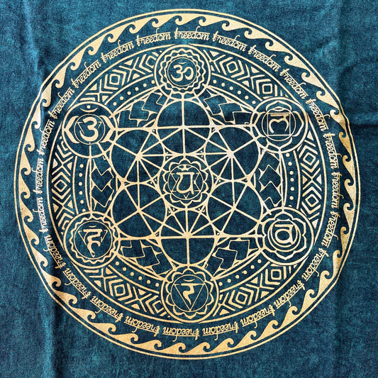 Nomad Sari Großes T-Shirt – Chakra – Grün