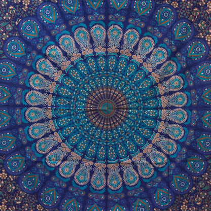 Colcha Individual de Algodón - Mandala Clásica