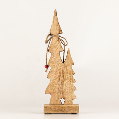 Perdido en el bosque - Pequeño - Dos árboles esmaltados - (25x8x2,5 cm)