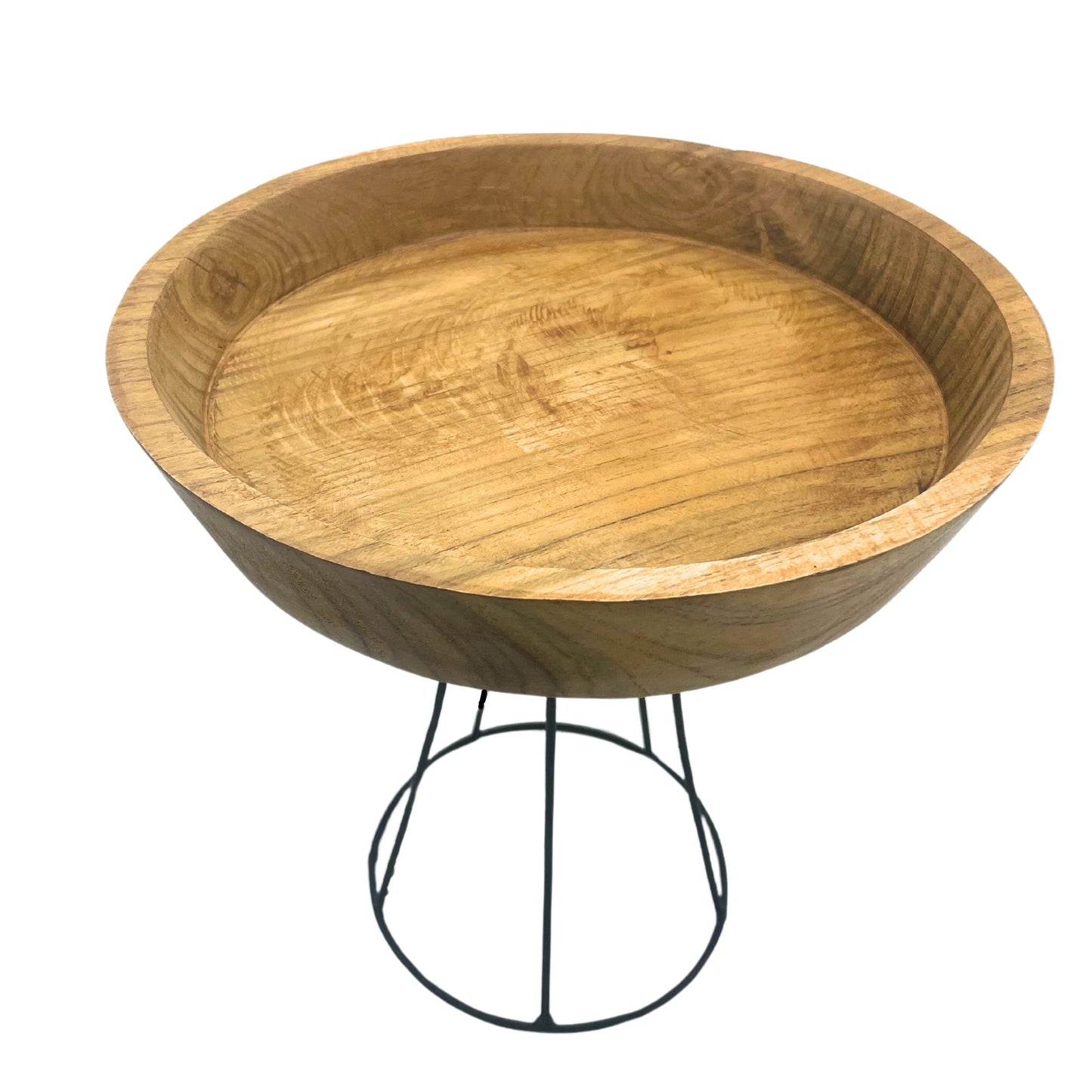 Erhöhte Teakholzschale 25 cm